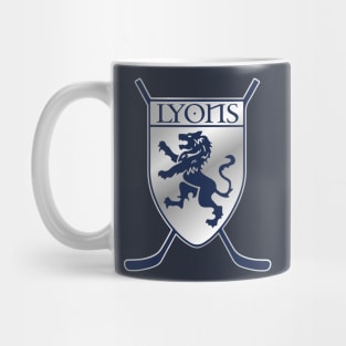 Lyons Logo silver Mug